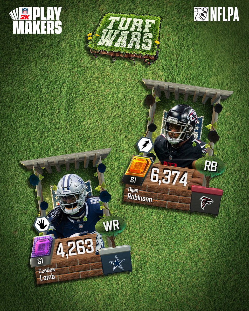 🌹 Turf Wars, the new Collectible Event, begins today at 12pm PT on April 2nd, 2025!

And last but not least, #BijanRobinson and #CeeDeeLamb will also be available!

#RuleTheField