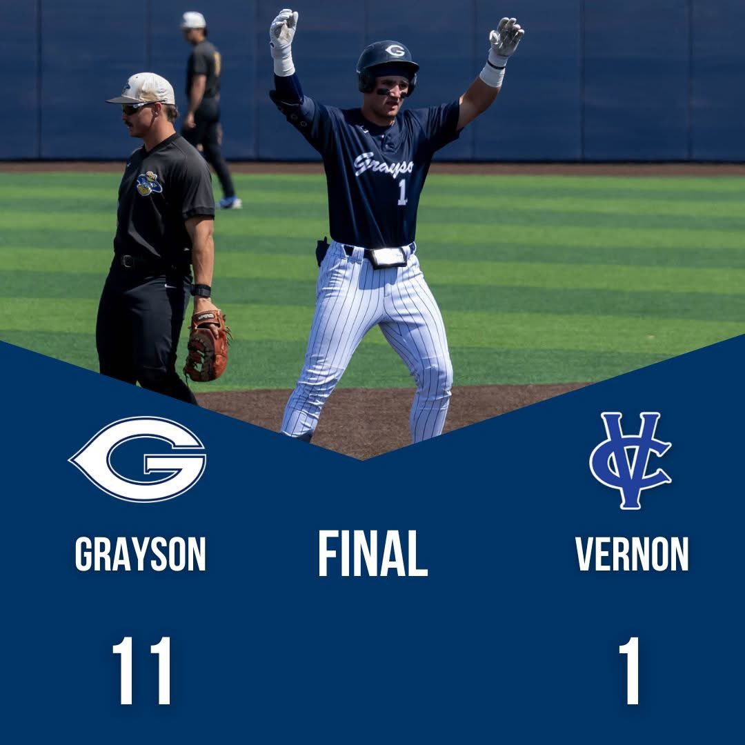 Have a day Caleb Hoover! Great start to the series! #GWAY 

-Caleb Hoover: 3-3, HR (grand slam), 5 RBI
-Sloan Barrett: 2-4, HR, 2 RBI
-Easton Paxton: 1-2, HR, 2 RBI
-Boston Lee: 1-3, RBI
-Austin Godwin: RBI
-Kade Neuenschwander: 5 IP, 4 H, 1 ER, 0 BB, 7 K