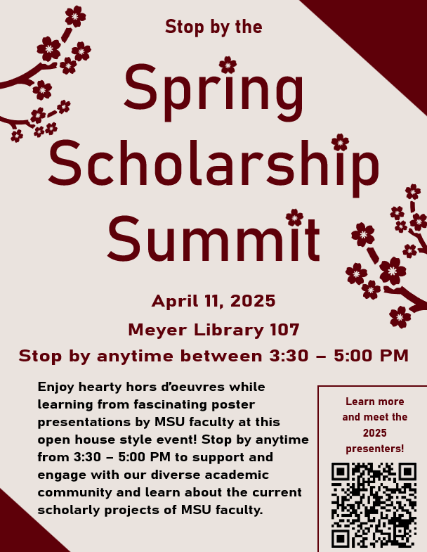 Mark your calendars! The Spring Scholarship Summit is only a little over a week away.