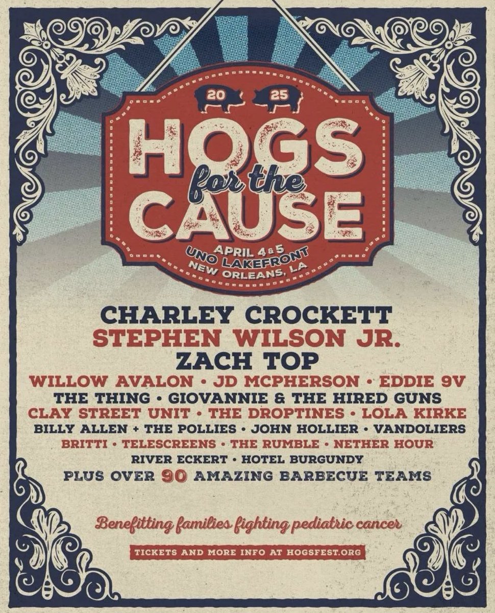 Hogs for the Cause is this weekend!
Join me and @ftwcollective in supporting this event that raises money for pediatric cancer patients and their families. Go to hogsfest.org
to buy tickets or make a donation.