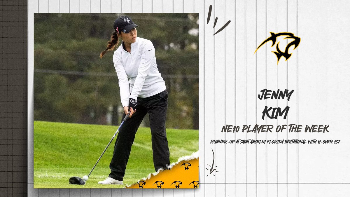 AdelphiGOLF's tweet image. BIG wins for our golfers this week 🏆
3️⃣ @TheNortheast10 conference honors on just 2️⃣ tournaments played 🔥
📎: bit.ly/4hTeAUV (MGOLF)
📎: bit.ly/42fjdmm (WGOLF)
Back in action soon, head to AUPanthers.com for more info ‼️
#pawsup🐾