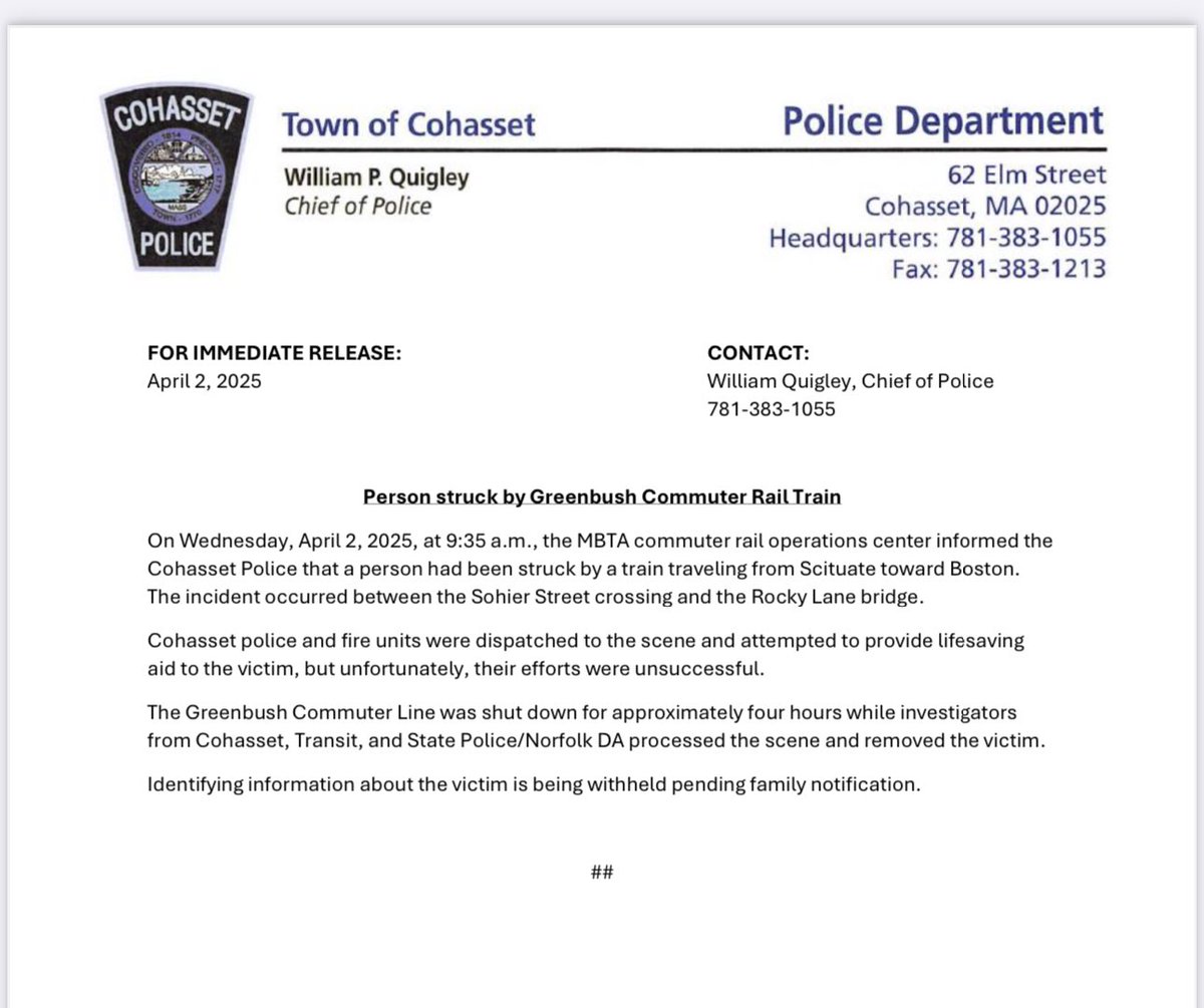 CohassetPolice's tweet image. 