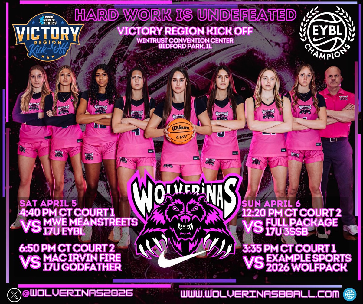 Wolverinas Basketball U17 (@wolverinas2026) on Twitter photo The ๐ญ๐ณ๐จ ๐ช๐ผ๐น๐๐ฒ๐ฟ๐ถ๐ป๐ฎ๐ start the season this weekend @ PGH Victory Region Kick-Off in Bedford Park IL! This group is a must see ๐๐ playing top teams! Live ๐บStream will be sent the day of! <a href="/NikeGirlsEYBL/">Nike Girls EYBL</a> <a href="/PGHByron/">Byron Xerxes Livsey</a> <a href="/nikegirlseycl/">Nike Girls EYBL Champions League</a> <a href="/pgh_lisa/">PrepGirlsHoopsLisa</a> <a href="/PGHIllinois/">Prep Girls Hoops Illinois</a>
<a href="/CoachEmilyPGH/">Emily Somerville</a> The ๐ญ๐ณ๐จ ๐ช๐ผ๐น๐๐ฒ๐ฟ๐ถ๐ป๐ฎ๐ start the season this weekend @ PGH Victory Region Kick-Off in Bedford Park IL! This group is a must see ๐๐ playing top teams! Live ๐บStream will be sent the day of! <a href="/NikeGirlsEYBL/">Nike Girls EYBL</a> <a href="/PGHByron/">Byron Xerxes Livsey</a> <a href="/nikegirlseycl/">Nike Girls EYBL Champions League</a> <a href="/pgh_lisa/">PrepGirlsHoopsLisa</a> <a href="/PGHIllinois/">Prep Girls Hoops Illinois</a>
<a href="/CoachEmilyPGH/">Emily Somerville</a>
