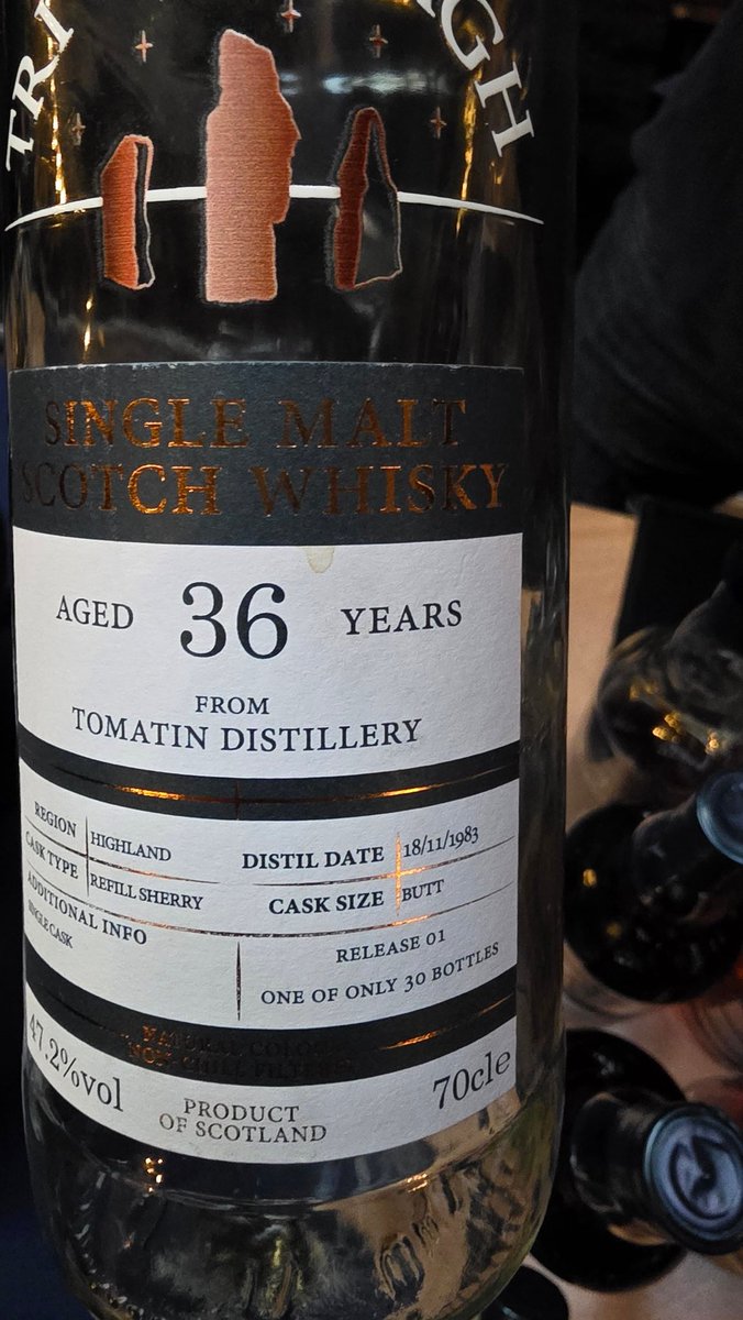 #Dram 65 of #Dram366
<a href="/Tomatin1897/">Tomatin Whisky</a> by <a href="/tricarragh/">Tri Carragh Scotch Whisky</a>
At #IndependentSpiritsFestival
was great to try
9
#BuyADram No 
#BuyABottle No
#Scotch #Whisky #SingleMalt #SingleCask