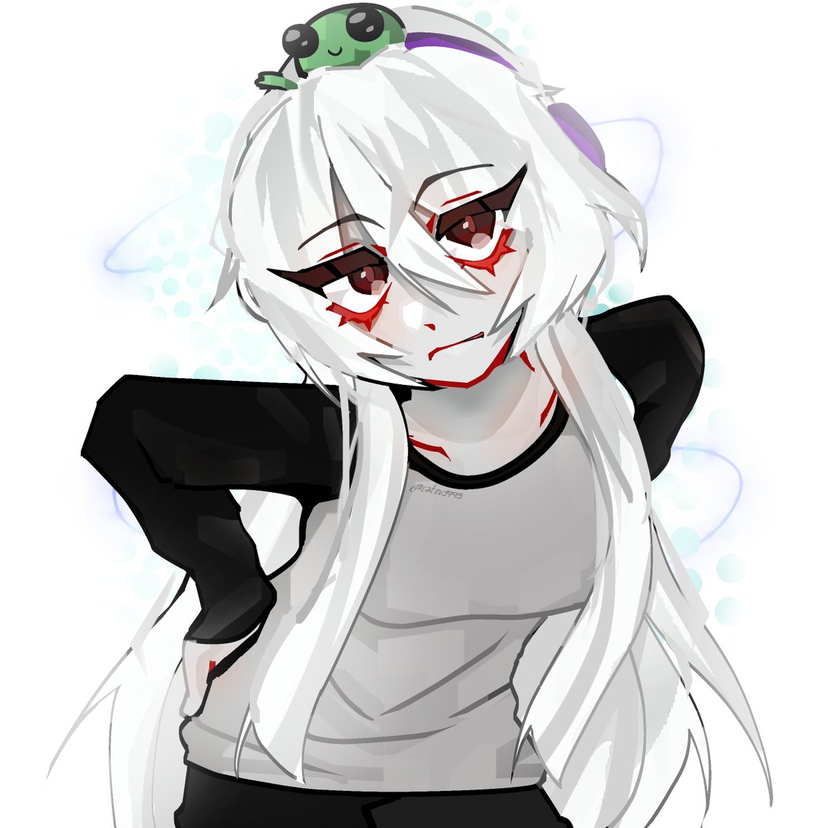 iatev1995's tweet image. Also my new pfp is actually a drawing I made of my friend's Roblox avatar