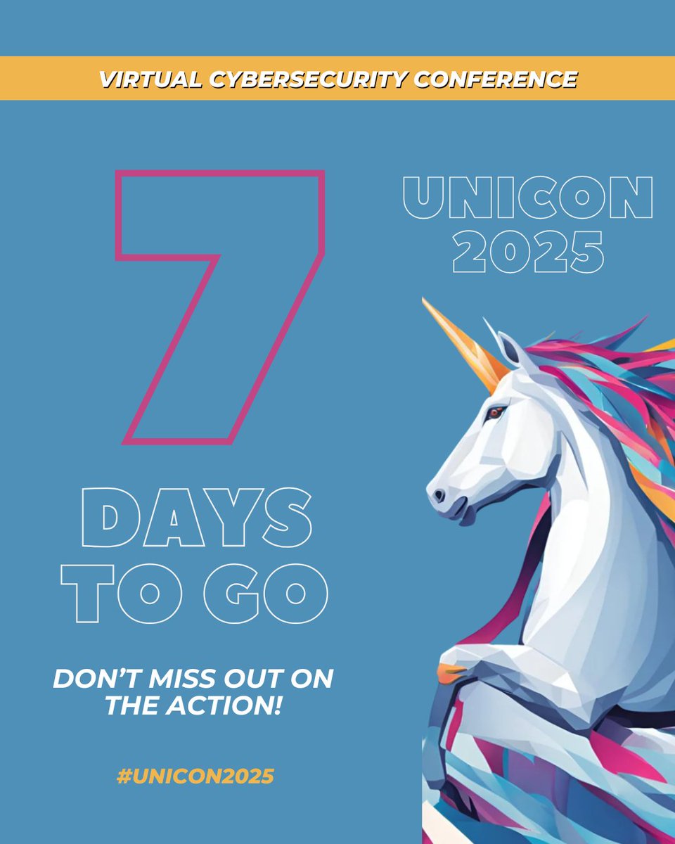 Only 7 days until UniCon 2025 - that’s basically one phishing email away (...or a few)! 🎣 Join SCYTHE and the best in the biz to level up your offensive security. Are you in? Save your seat: bit.ly/3QKBEKr

#UniCon2025
#OffensiveSecurity
#CyberResilience