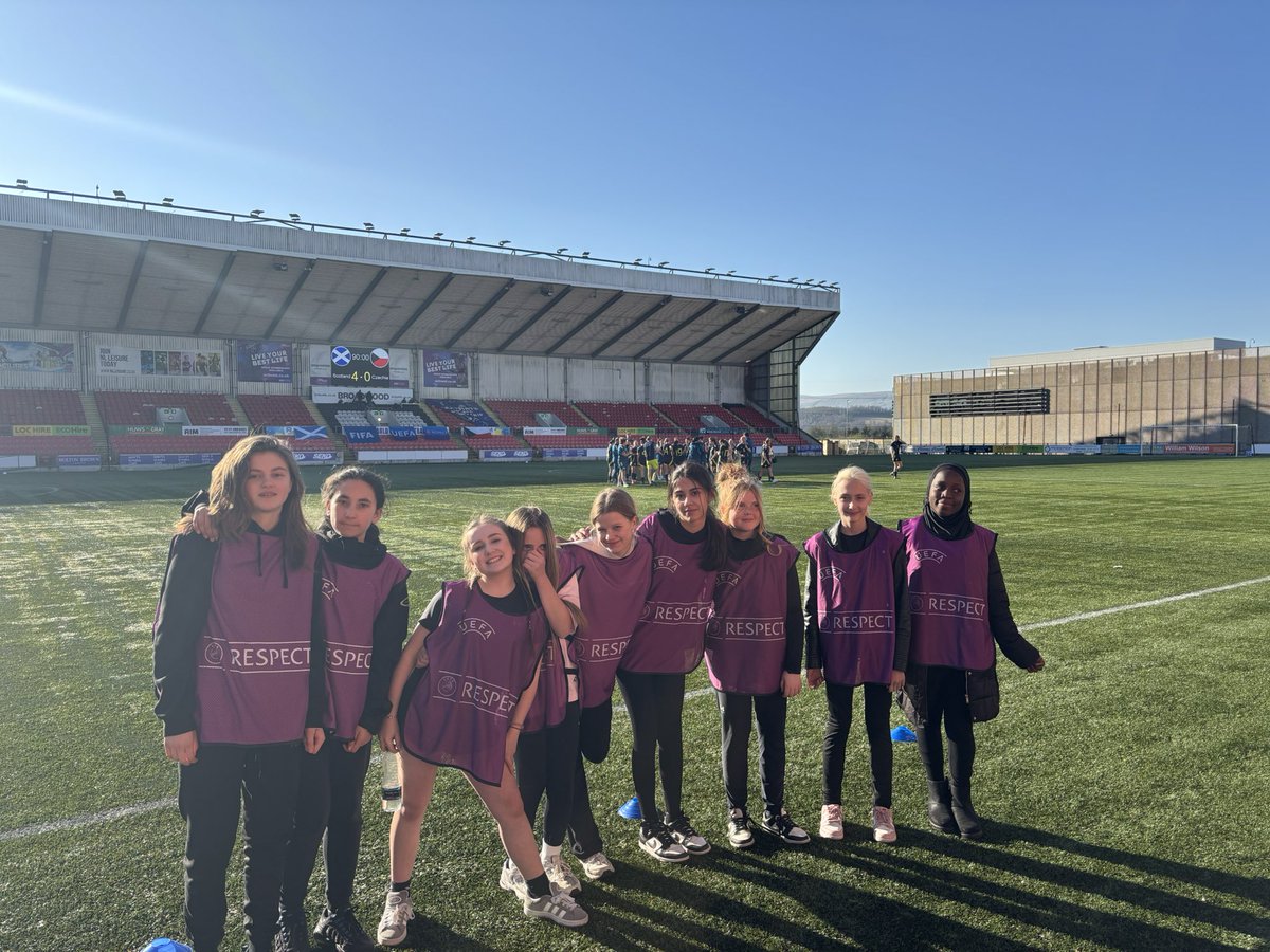 Cumbernauld Acad. PE ๐ณ๏ธโ๐ (@cumberacadpe) on Twitter photo Today our S1 girls team got the chance to be ball girls at the <a href="/ScotlandNT/">Scotland National Team</a> U19 game at Broadwood and they loved it!
Huge thank you to the staff who took the time after the game to chat with them, weโve never seen them that quiet - whatโs the secret? ๐
<a href="/CumbernauldAcad/">Cumbernauld Academy</a> 
๐โฝ๏ธ๐ด๓ ง๓ ข๓ ณ๓ ฃ๓ ด๓ ฟ Today our S1 girls team got the chance to be ball girls at the <a href="/ScotlandNT/">Scotland National Team</a> U19 game at Broadwood and they loved it!
Huge thank you to the staff who took the time after the game to chat with them, weโve never seen them that quiet - whatโs the secret? ๐
<a href="/CumbernauldAcad/">Cumbernauld Academy</a> 
๐โฝ๏ธ๐ด๓ ง๓ ข๓ ณ๓ ฃ๓ ด๓ ฟ