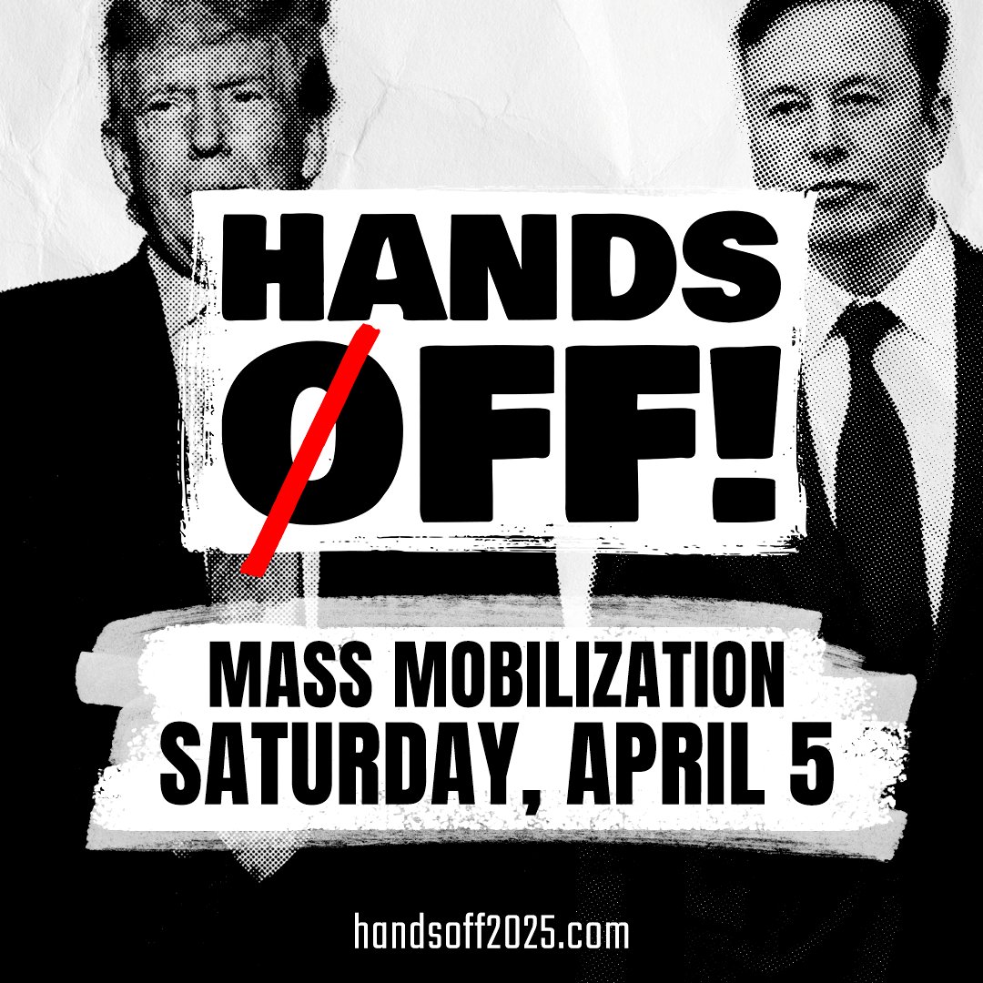 Trump, Musk and Republicans in Congress are gutting services, raising prices, and racing towards slashing Medicaid, Social Security, and other life-saving programs.

It’s time to fight back – April 5, 2025

Find out how you can join the fight at handsoff2025.com