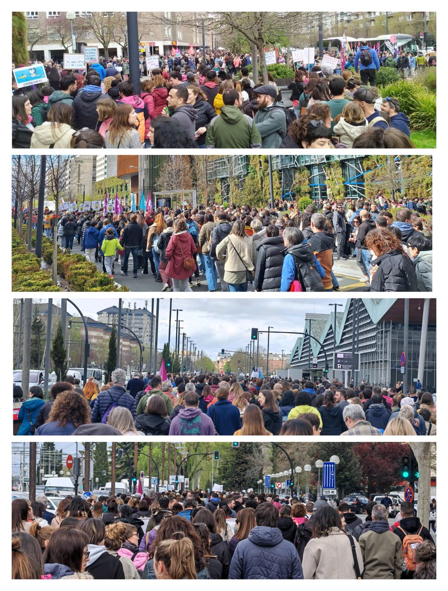 ELAHezkuntza's tweet photo. ✏️ IRAKASLEAK: BEDERATZIGARREN GREBA EGUNA 🔥

GERO ETA GEHIAGO GARA GREBAN ZEIN KALEETAN, GERO ETA INDARTSUAGO GAUDE! GAURKO INDAR ERAKUSTALDIA AZKEN URTEETAKO IZUGARRIENA IZAN DA!!

ZORIONAK ETA ESKERRIK BEROENAK GUZTIOI!!

📲 https://t.co/Dji2JB1DlK

#GREBARA #PublikoaIndartu https://t.co/UDSQKPe3ua