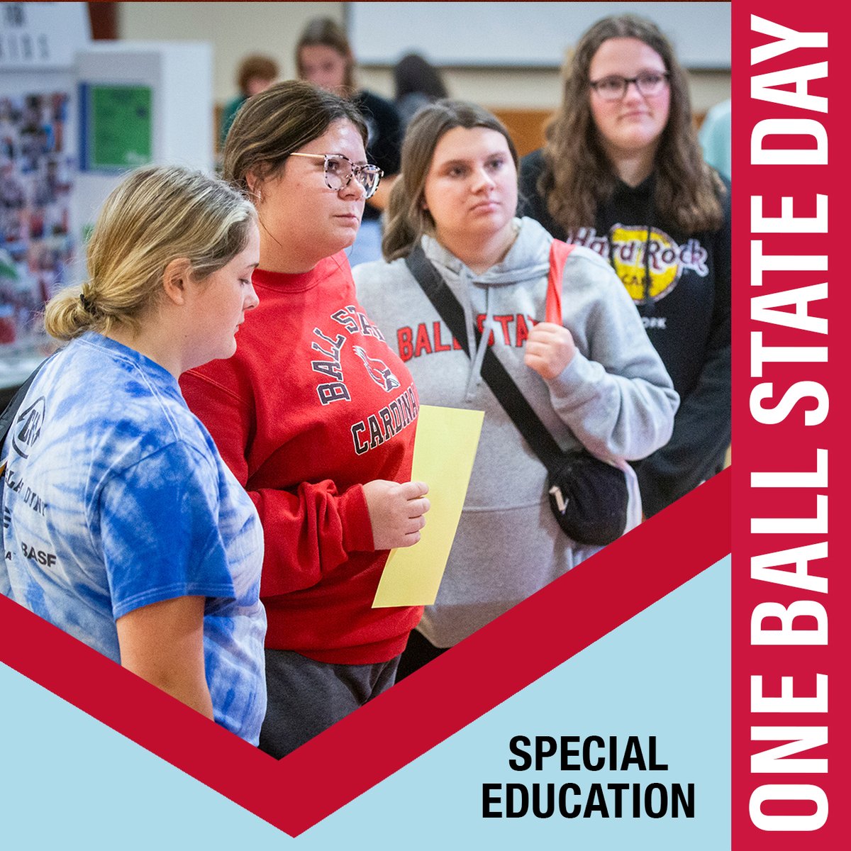 Ball State Teachers College (@ballstatetc) on Twitter photo Itโs #OneBallState Day! ๐
The Dept. of Special Education is raising funds for:
โจ Autism/ABA Programs
๐ง TEACH Lab
๐ Scholarships
๐ Student & faculty success
Help future educators soar! โค๏ธ
Donate now ๐ oneballstate.bsu.edu/giving-day/949โฆ
#OneBallState #BallStateTC #BallState #WeFly Itโs #OneBallState Day! ๐
The Dept. of Special Education is raising funds for:
โจ Autism/ABA Programs
๐ง TEACH Lab
๐ Scholarships
๐ Student & faculty success
Help future educators soar! โค๏ธ
Donate now ๐ oneballstate.bsu.edu/giving-day/949โฆ
#OneBallState #BallStateTC #BallState #WeFly