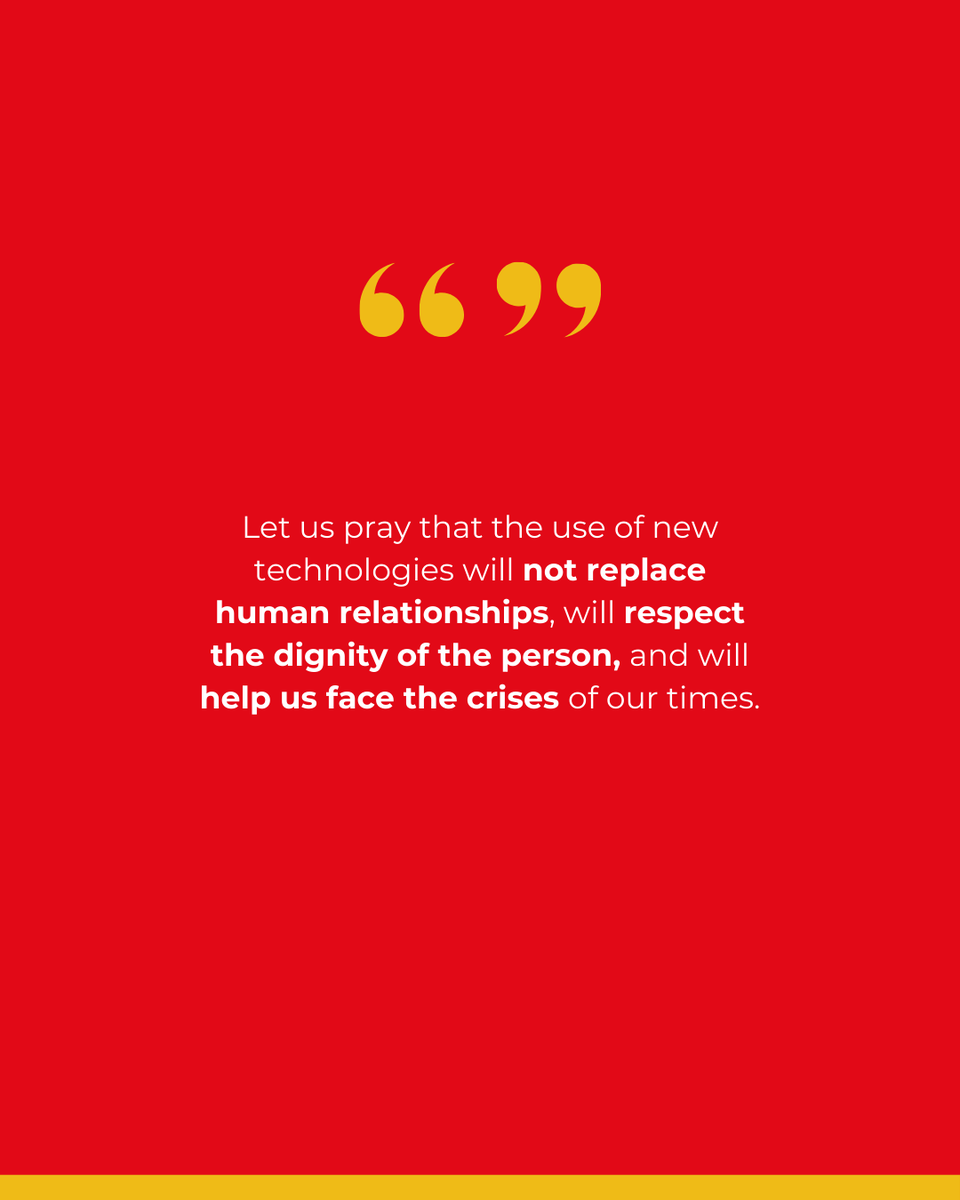 TPMS_USA's tweet photo. Each month, the Holy Father entrusts us with a specific prayer intention. For April 2025, Pope Francis @Pontifex invites us to pray for the use of new technologies.ย
#PopeMonthlyIntention #PrayForTheUseOfNewTechnologies #PrayForRelationships #TPMS #ThePontificalMissionSocieties https://t.co/oii8j8ENKF