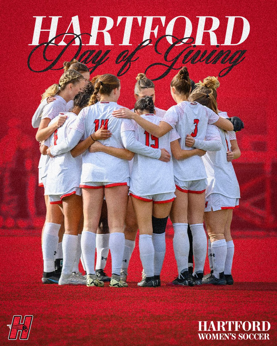 IT’S DAY OF GIVING!!                                    

Show your support and donate to the University of Hartford Women’s Soccer Team. Every donation is much appreciated. Click the link below! 

🔗 givecampus.com/campaigns/5881…

#HawkPride #GoHawks