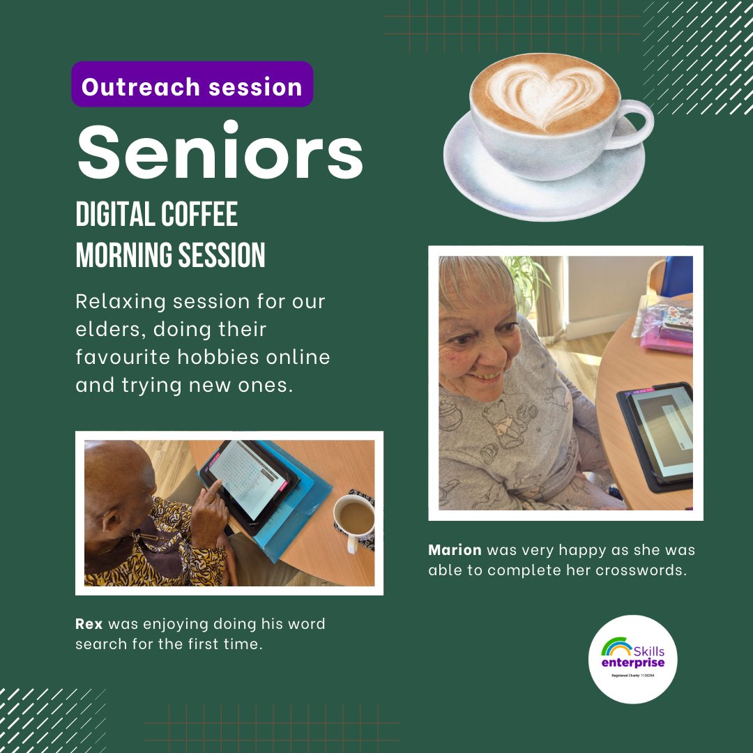Skills Enterprise (@skillsenter) on Twitter photo ✨Empowering seniors through tech! 💻
Seniors explored their favorite hobbies online & discovered new ones #FixTheDigitalDivide Thank you @citybridgefndn <a href="/GoodThingsFdn/">Good Things Foundation</a> <a href="/EastEnd_CF/">East End Community Foundation</a> ✨Empowering seniors through tech! 💻
Seniors explored their favorite hobbies online & discovered new ones #FixTheDigitalDivide Thank you @citybridgefndn <a href="/GoodThingsFdn/">Good Things Foundation</a> <a href="/EastEnd_CF/">East End Community Foundation</a>