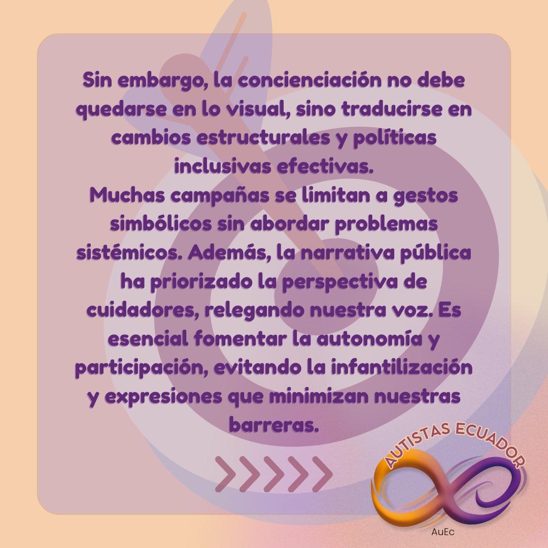 AutistasEc593's tweet photo. Pronunciamiento crítico por el 2 de abril #AuEc #autismo #neurodivergent #2deabril https://t.co/4IewoDy4DF