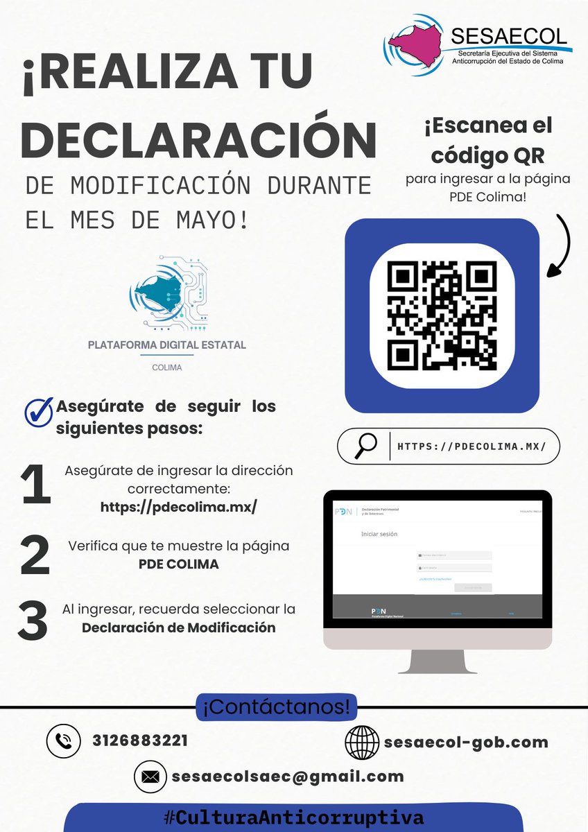 Atención Servidores y Servidoras públicas de Colima, ¡esta información les interesa!