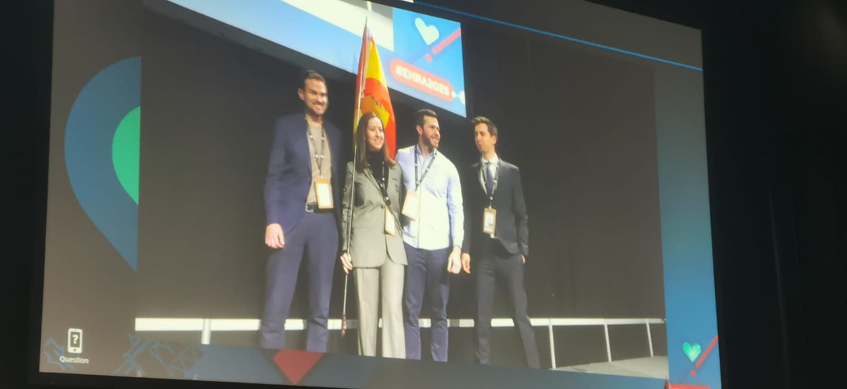 Exciting moments in Vienna at #EHRA25 participating in the ECG tracing contest and the ECG countries competition😁