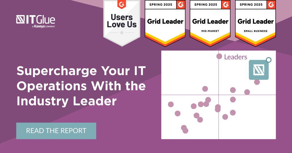With the #1 ranking in the SOP category, IT Glue continues to set the standard in IT documentation — earning top marks in user satisfaction, adoption and ROI.💪 

Download the full report today: bit.ly/41VID9W

#ITDocumentation #G2Leader #StandardOperatingProcedures #MSP
