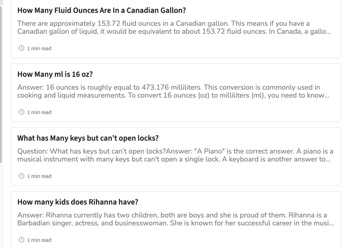 Scaled content abuse.  

Intentional or unintentional. How does 'how many kids does rihanna have' relate to GeeksforGeeks website?

<a href="/sandeep_jain/">Sandeep Jain</a>