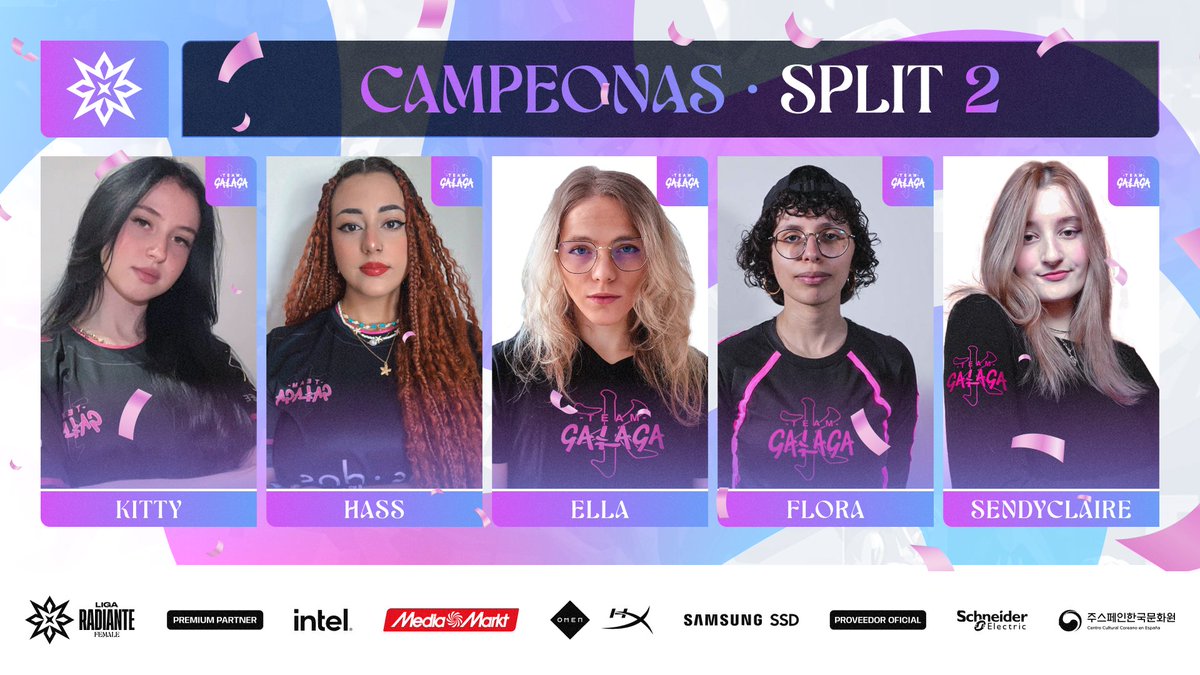 Circuito Tormenta | VALORANT (@tormentavales) on Twitter photo ¡Tenemos las campeonas de la Liga Radiante Female!
<a href="/TeamGalaga/">Team Galaga</a> Kitsune consigue la victoria en el Split 2 de la competición🏆
¡El conjunto se convierte en bicampeón! ¡Tenemos las campeonas de la Liga Radiante Female!
<a href="/TeamGalaga/">Team Galaga</a> Kitsune consigue la victoria en el Split 2 de la competición🏆
¡El conjunto se convierte en bicampeón!