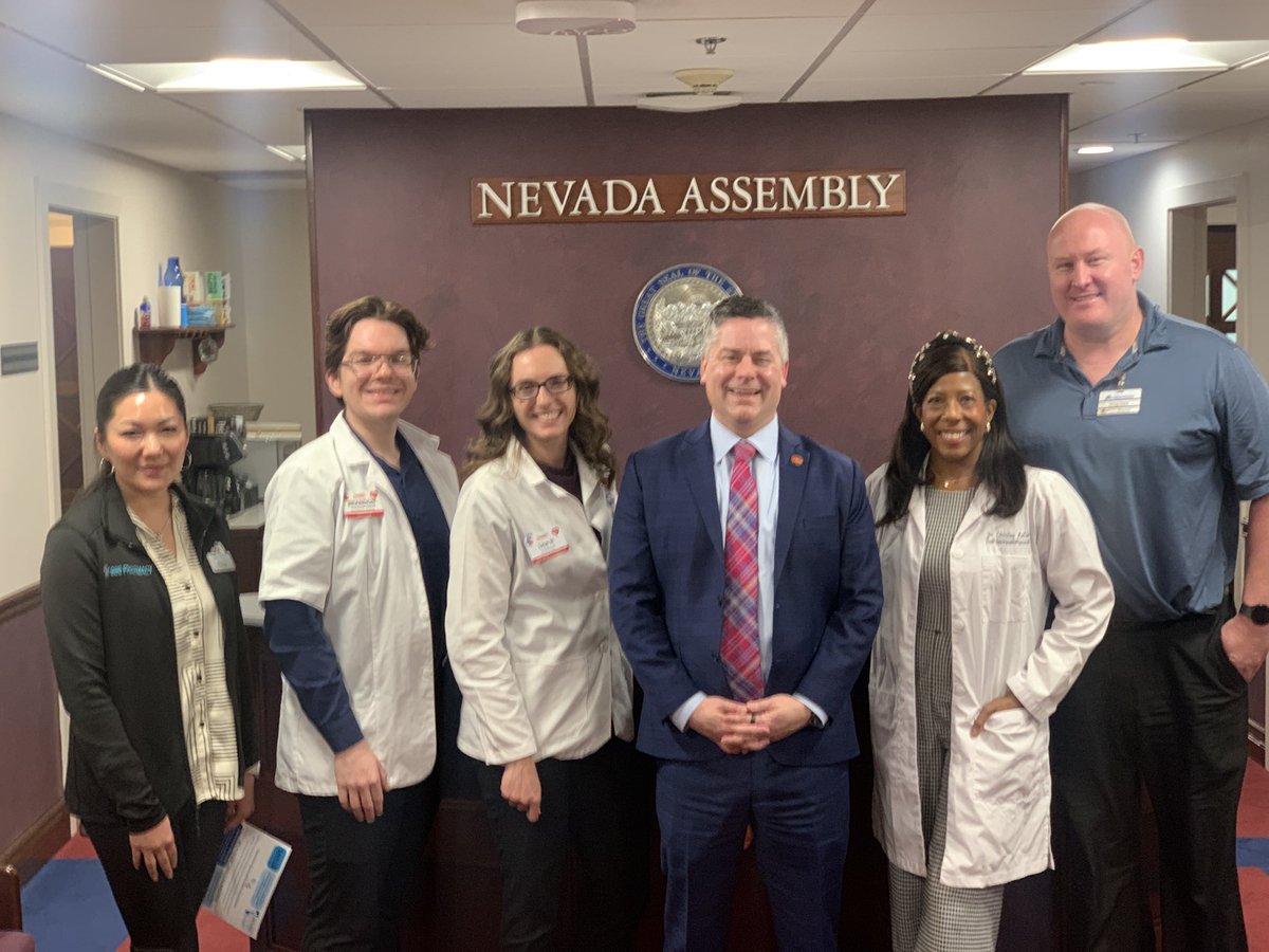 The Public Health Pharmacist (@publichealthrx) on Twitter photo Thank you <a href="/SpeakerYeagerNV/">Steve Yeager</a> for taking the time to meet during Pharmacy Day at the Capital.
We look forward to working with your office to advance healthcare in Nevada.
#healthpolicy #advocate #thepublichealthpharmacist Thank you <a href="/SpeakerYeagerNV/">Steve Yeager</a> for taking the time to meet during Pharmacy Day at the Capital.
We look forward to working with your office to advance healthcare in Nevada.
#healthpolicy #advocate #thepublichealthpharmacist