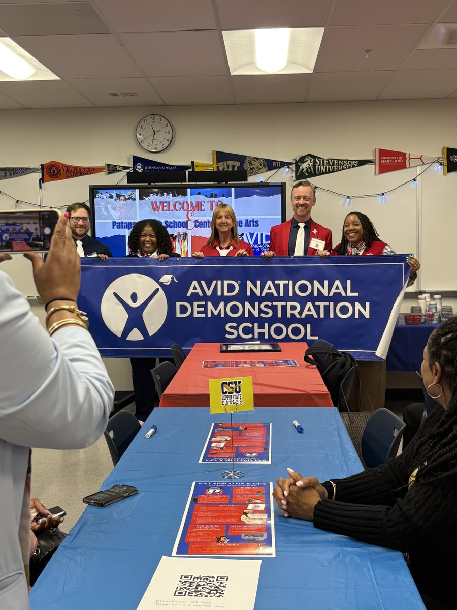 We are happy to announce that Patapsco has been named the newest AVID National Demonstration School! We are excited to see the hard work of our students and staff recognized on a national level!