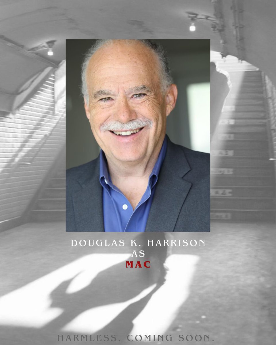 HarmlessFeature's tweet photo. DOUGLAS K. HARRISON as MAC. 

We are very excited to welcome Douglas to our cast. 

HARMLESS. coming soon. 

#harmless #featurefilm #shootonfilm #independentfilmmaking #pantherpictures #noirthriller #comingsoon https://t.co/BB5X3vy2M8