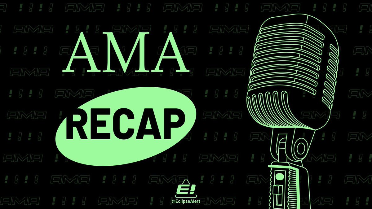 🚨 Eclipse AMA Recap – April 2, 2025 🎙️

📸 Snapshot for Turbo Tap → Next week
➡️ Keep tappin’, it still counts
➡️ Missed GRASS before? It’ll be added ✅
➡️ Suspended X account? You’re still safe ✅

🧠 Behind the scenes:
1️⃣ Team in LA finalizing tokenomics
2️⃣ Snapshot → data