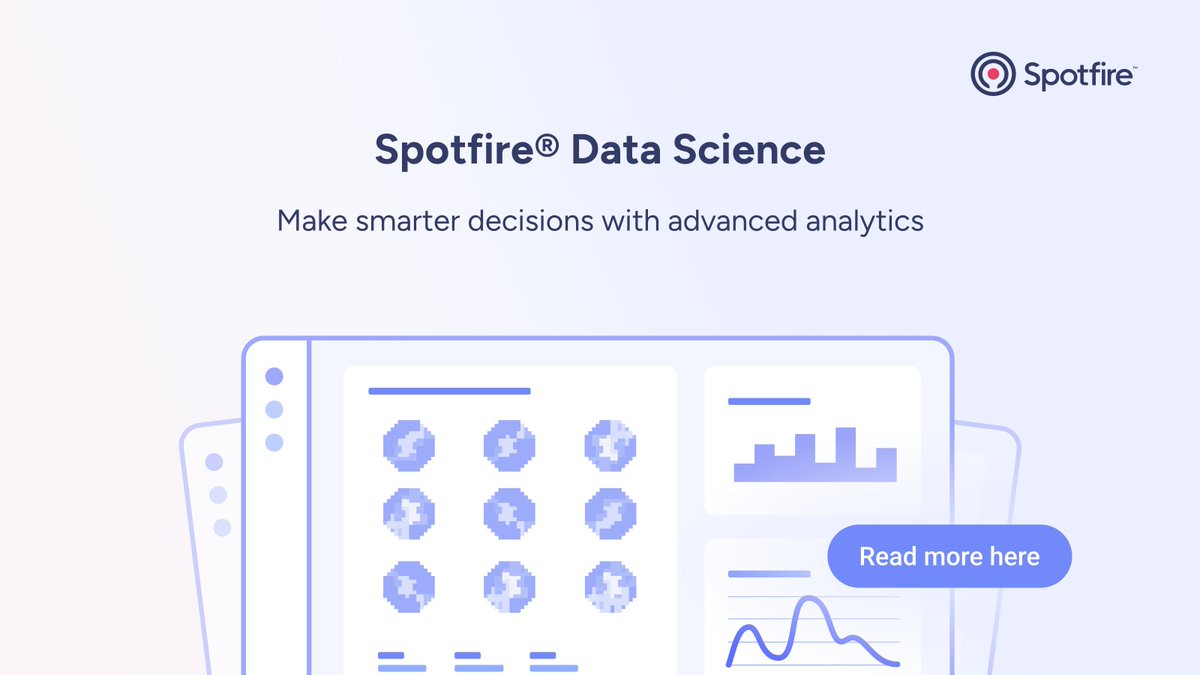 zeller_bach's tweet image. 💡 Turn Data into Actionable Intelligence with Spotfire

Data science shouldn’t be reserved for experts—with Spotfire you can anticipate outcomes, improve processes, and solve mission-critical challenges: spr.ly/6013Fwj7b

#VisualDataScience #SpotfireDataScience