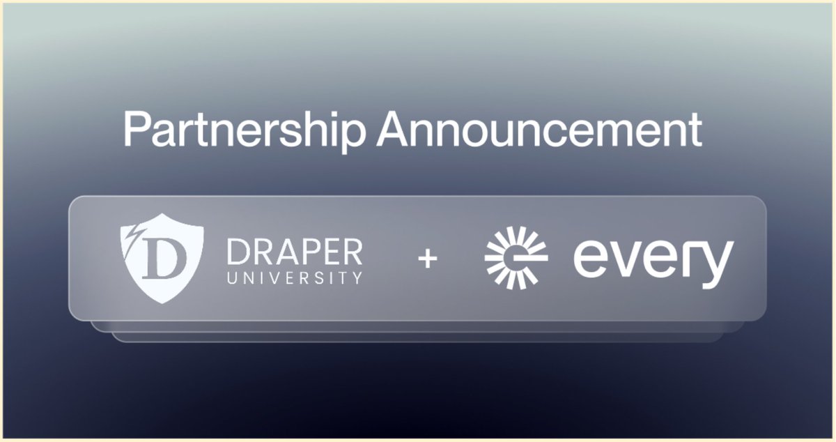 Every Inc. (@everybanking) on Twitter photo Proud to announce: our partnership with <a href="/draper_u/">Draper University</a>!
We’re helping Hero Training founders build strong operational foundations. Chat with us here: calendly.com/d/crqh-dzr-yvr…
Our CEO will be in San Mateo this May for a session on company formation essentials. #BuildWithEvery Proud to announce: our partnership with <a href="/draper_u/">Draper University</a>!
We’re helping Hero Training founders build strong operational foundations. Chat with us here: calendly.com/d/crqh-dzr-yvr…
Our CEO will be in San Mateo this May for a session on company formation essentials. #BuildWithEvery
