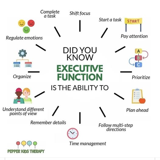 Executive Function is one of the key aspects of the brain's job which is hugely impacted by ND. Even if you suspect a child in your life may be ND then help then and support them to do these things - not sanction them when they get it wrong and feel frustrated or bored.