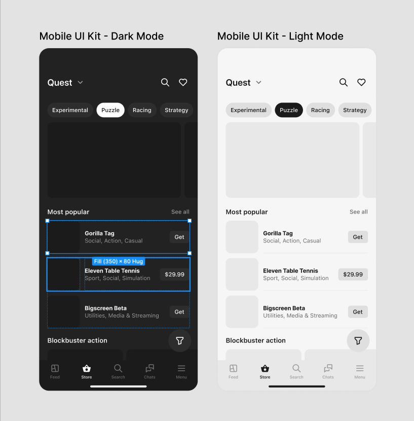 revenuepapi's tweet photo. Testing my UI kit recreating the Quest app from Figma to SwiftUI https://t.co/mnwn0KvjO1