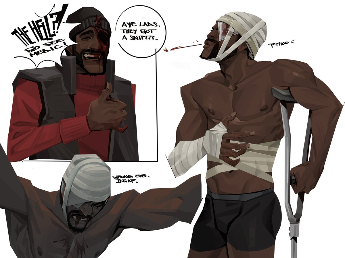 DisappointingG5's tweet image. I be having a good day then remember Demoman ain’t real.. like aw hell no get me tf outta here
#art #TF2fanart #fanart