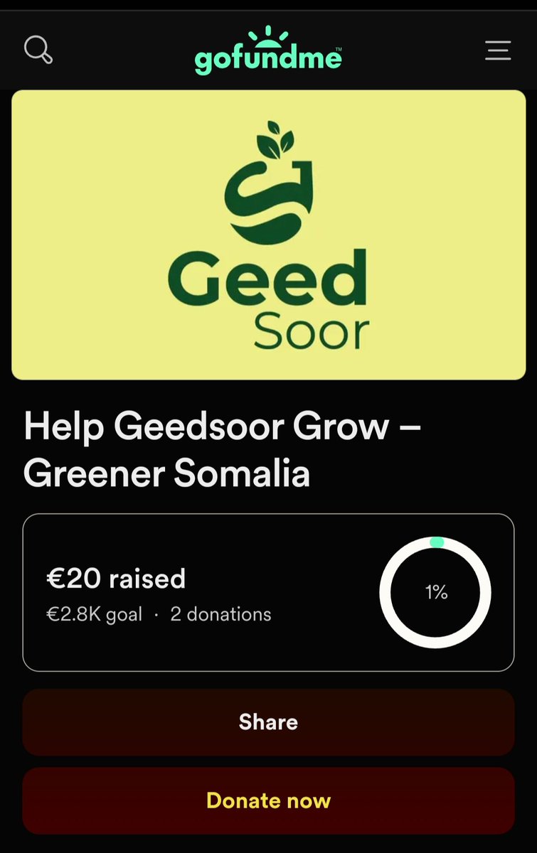 Your support doesn't necessarily have to be monetry, even following us on social media Geed Soor and giving us a piece of advice can make a HUGE difference.

Retweet  it Please!

gofund.me/db84c598