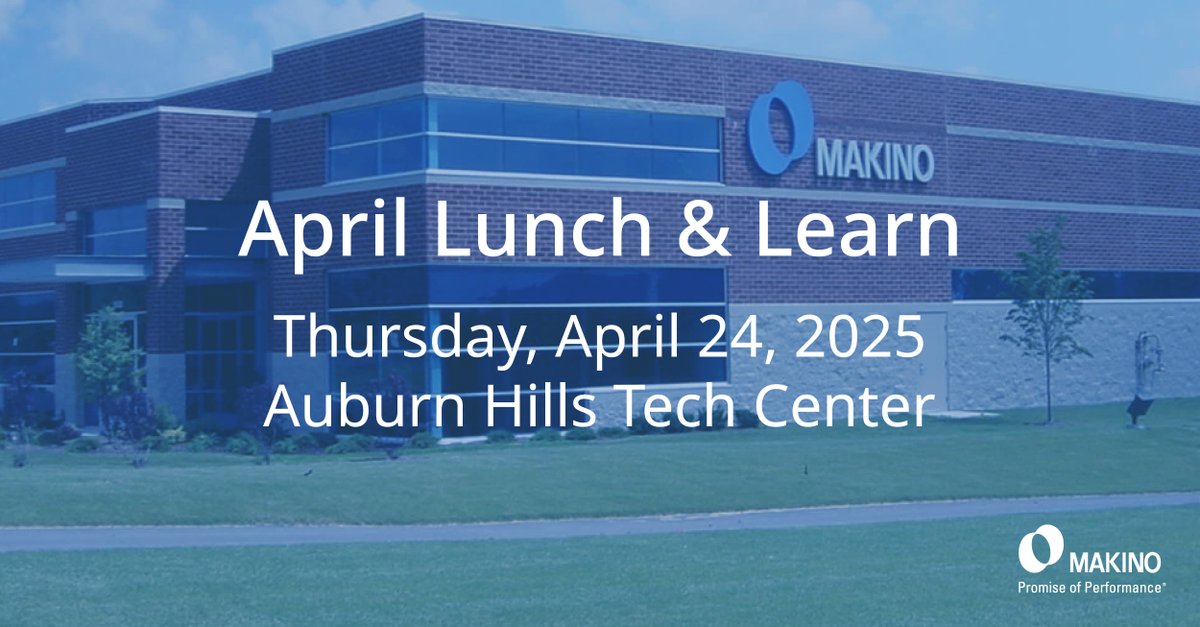 MakinoMachine's tweet image. Learn the “Seven Keys to Coolant Success” during our April 24th Makino Lunch &amp;amp; Learn event in Auburn Hills, MI. Register now then dive into strategies that can help you optimize your coolant performance: 
🗝️ow.ly/ll3V50Vti7J​

#Coolant #CNCmachining #Milling ​ #CNC