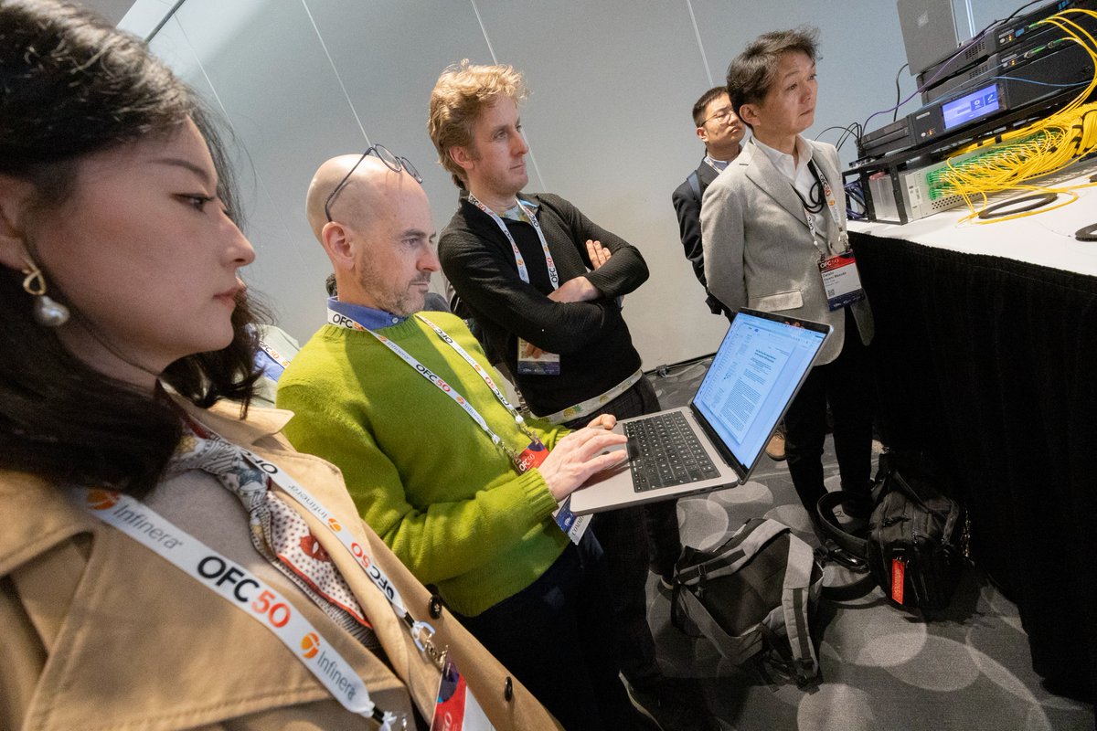 The OFC Demo Zone is showcasing novel, non-commercial, optical communication devices, systems, and networks!

This year's demos encompass automated device alignment, characterization setups, network virtualization, quantum networking, autonomous network management, and much more.