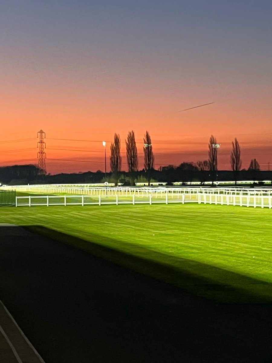 A beautiful sunset adorned racing this evening.