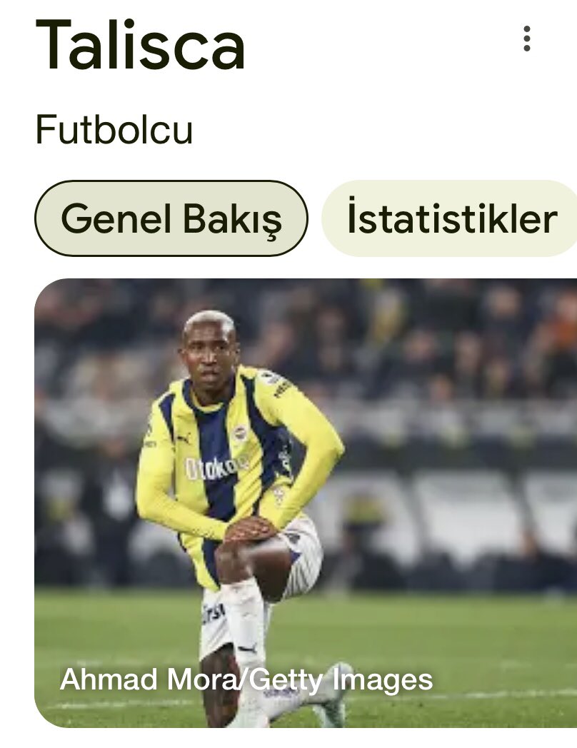 Bu Talisca ‘ yı bize gazlayan menejerlere, bu gazı yiyen Fb seyircisine’ buna inanıp alan yöneticilere yazdık olsun. İyi Kazık yedik.