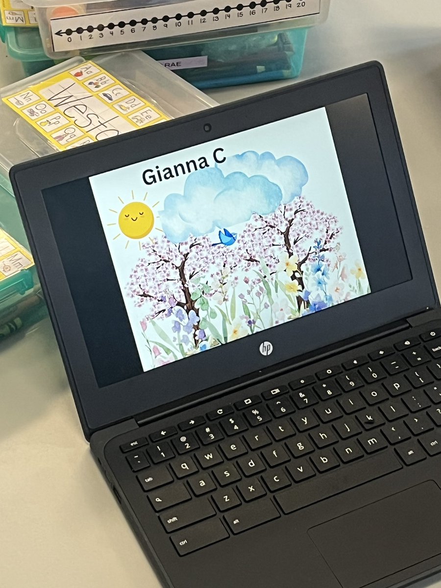 techiepusher's tweet image. So proud of these kindergarten Ss. They did a great job using Canva for the first time creating digital Springtime masterpieces! @CanvaEdu