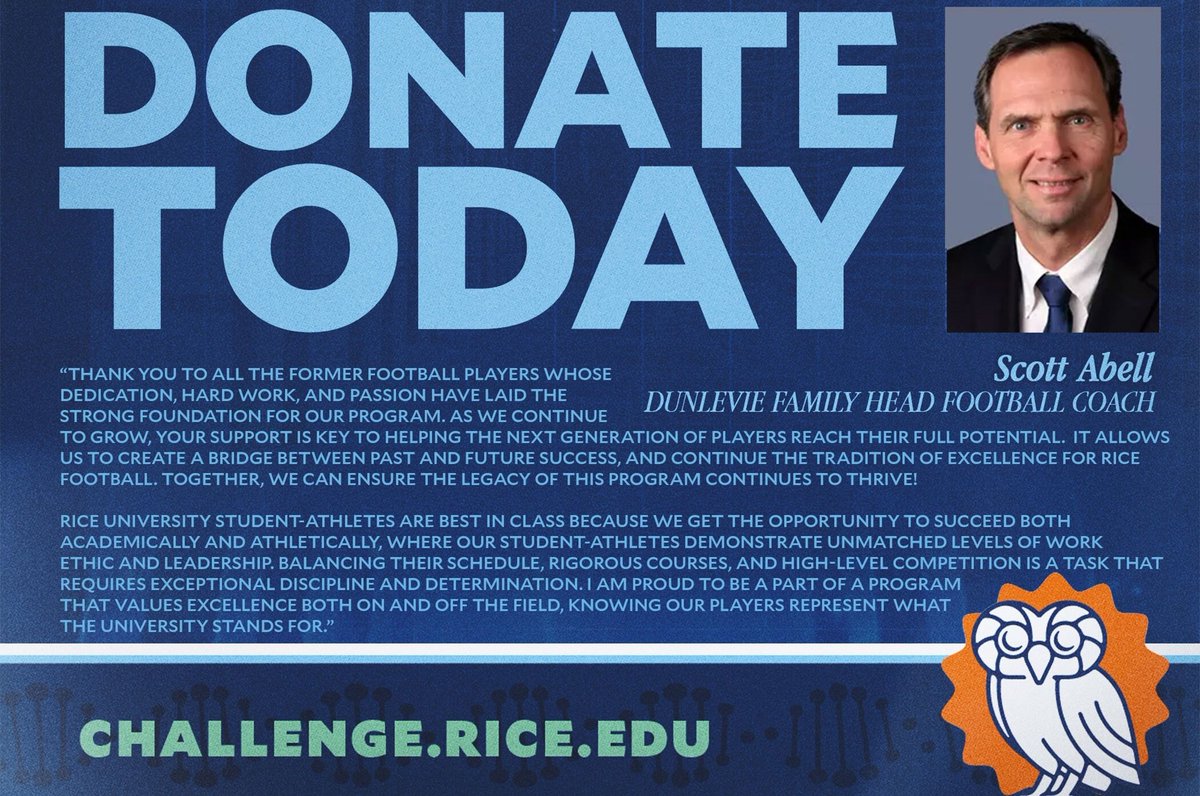 The opportunity to succeed both academically and athletically 

➡️ givecampus.com/schools/RiceUn…