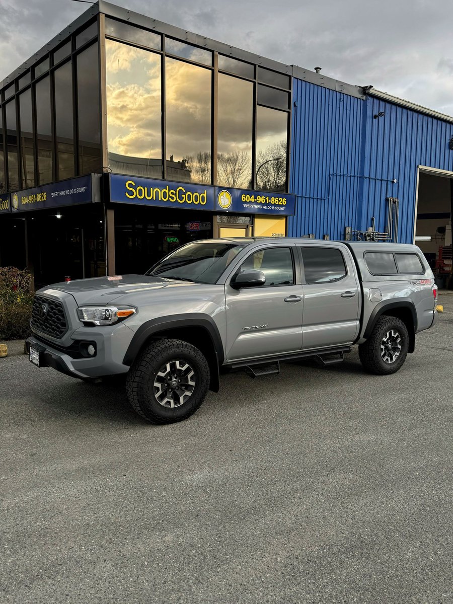 soundsgoodauto's tweet photo. 🔦 SoundsGood Spotlight: Summer-Ready Window Treatment on a 2021 Toyota Tacoma ☀️🛻

Our Coquitlam team helped this 2021 Toyota Tacoma get a head start on summer vibes with a sleek and functional window tint upgrade! 😎🌡️

We applied:
🕶️ 5% XPEL Prime XR Plus Film on the canopy
🔁 Over the canopy’s factory 20%~ tint
➡️ Result: Maximum privacy on the outside, bright and clear visibility from the inside
Whether it’s for style, comfort, or UV protection, XPEL’s premium ceramic film delivers top-tier performance and a seriously cool look.
Thinking about tinting before the summer heat hits? Let’s talk!
#SoundsGoodSpotlight #ToyotaTacoma #WindowTint #XPELPrimeXRPlus #PrivacyUpgrade #SummerReady #Coquitlam #EverythingWeDoIsSound #SoundsGoodAuto