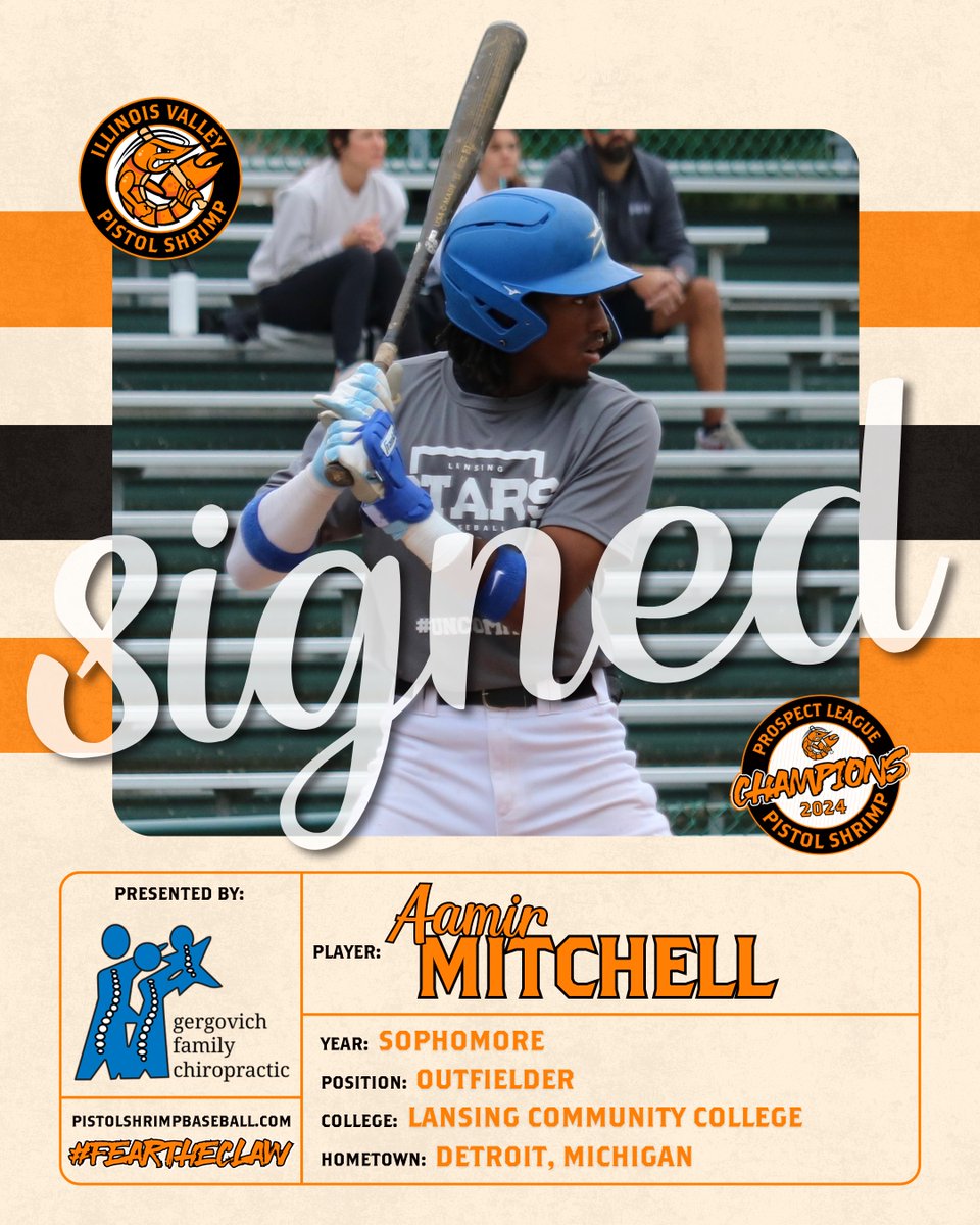 Pistol Shrimp Baseball (@pshrimpbaseball) on Twitter photo Signed: ๐จ๐๐๐๐ ๐ด๐๐๐๐๐๐๐! #FearTheClaw
๐๐จ๐ฅ๐ฅ๐๐ ๐: <a href="/Lansing_Stars/">Lansing Stars Baseball</a>
๐๐ซ๐๐๐ญ: Apple Pie
๐๐ฅ๐๐ฒ๐๐ซ: Ronald Acuรฑa Jr.
๐๐ก๐๐ฆ๐ ๐๐ข๐ ๐ก๐ญ: Halloween in July
๐ท๐๐๐๐๐๐๐๐
๐ฉ๐: Gergovich Family Chiropractic Signed: ๐จ๐๐๐๐ ๐ด๐๐๐๐๐๐๐! #FearTheClaw
๐๐จ๐ฅ๐ฅ๐๐ ๐: <a href="/Lansing_Stars/">Lansing Stars Baseball</a>
๐๐ซ๐๐๐ญ: Apple Pie
๐๐ฅ๐๐ฒ๐๐ซ: Ronald Acuรฑa Jr.
๐๐ก๐๐ฆ๐ ๐๐ข๐ ๐ก๐ญ: Halloween in July
๐ท๐๐๐๐๐๐๐๐
๐ฉ๐: Gergovich Family Chiropractic