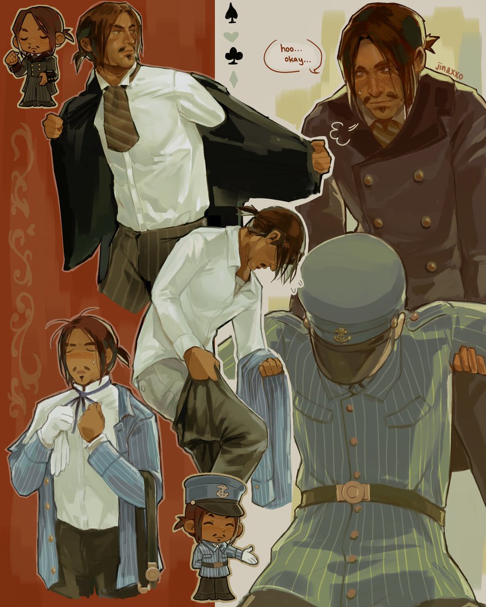 jinaxxo's tweet image. ok superstar, costume change of the century ⭐️ (oldish javier sketches)
#rdr2 #javierescuella