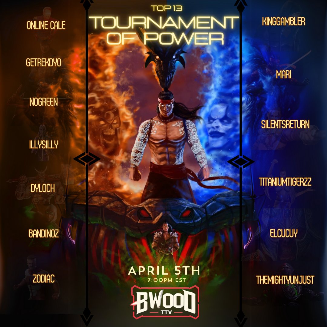It's finally here, our MM Koth Finale:
The Tournament of Power 
Saturday April 5 @ 7 EST

Also, a special pre-tourney money match between <a href="/212Ninjakilla/">NinjaKilla</a> and <a href="/ElCucuyFGC_/">ElCucuy</a> @ 6 EST