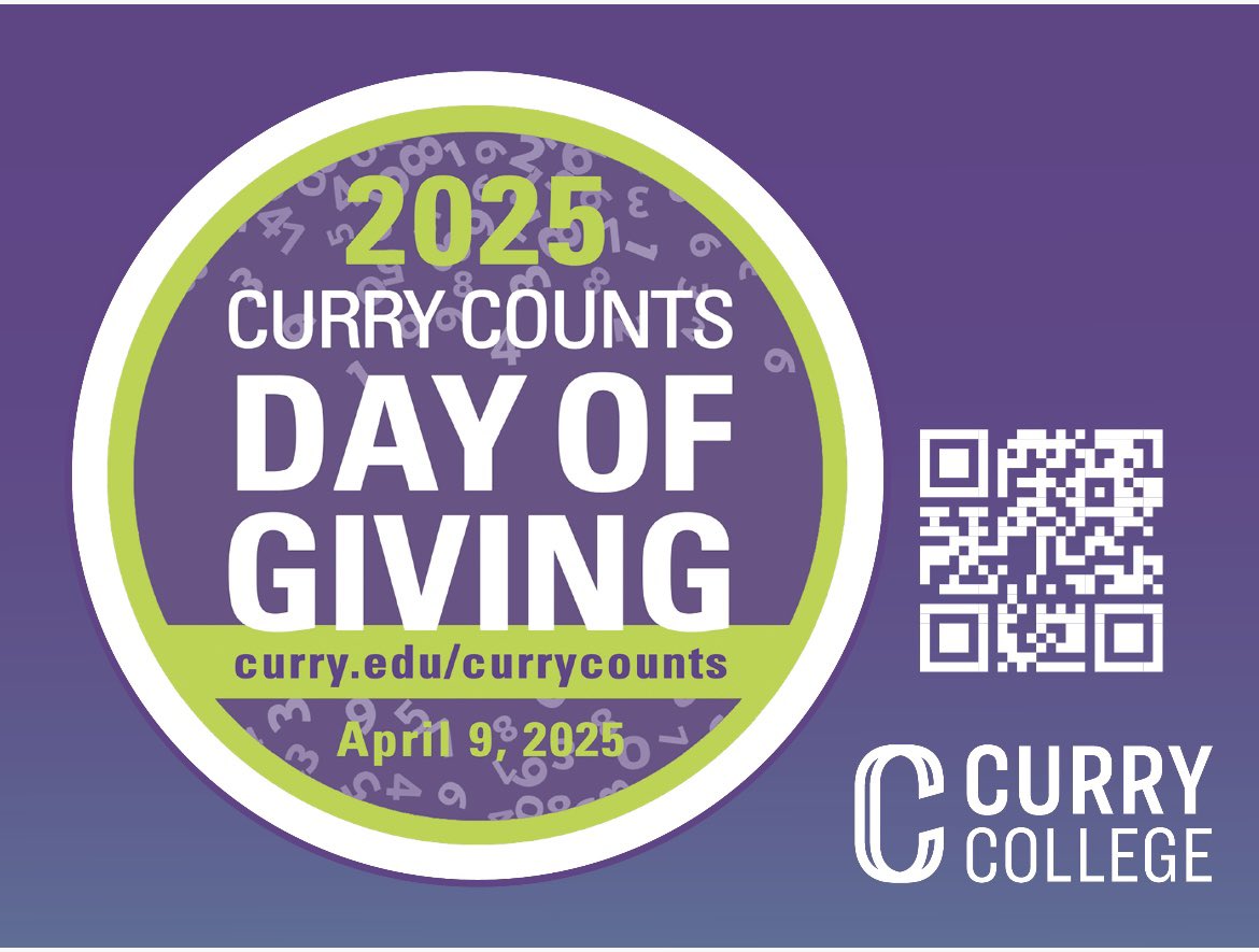 Curry College Day of Giving!  Please support your Colonels on April 9th.  #purplepride.