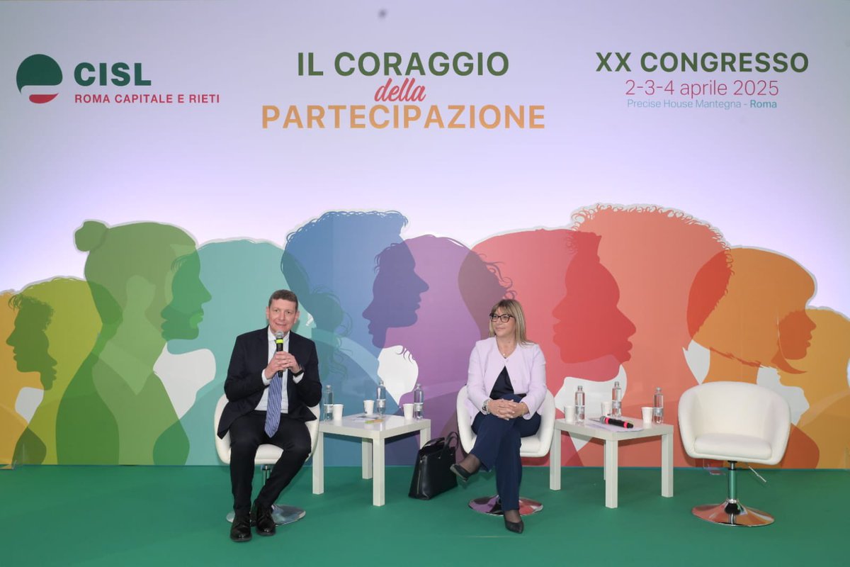 🟢XX Congresso  <a href="/CislRomaRieti/">Cisl Roma Capitale Rieti</a>. 
La Presidente #ANOLF <a href="/mariailenarocha/">Marilena</a> interviene ai lavori, #consapevolezza della grande forza territoriale. La leader della Cisl #DanielaFumarola ha concluso i lavori, straordinaria relazione, l’aiuto concreto per #ilcoraggiodellapartecipazione