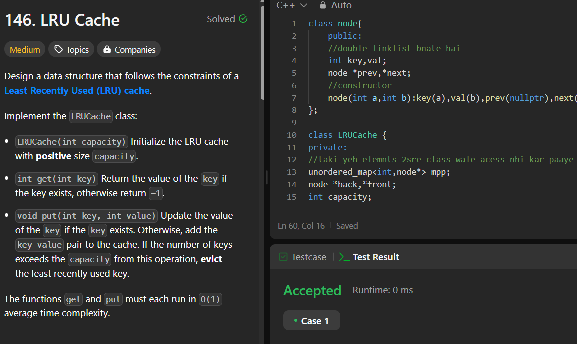 Manik_Khajuria_'s tweet image. 🚀 Day 22/100 - #100DaysOfCode
Solved 4 medium problems today! 💪
✅ LRU Cache (Medium) 
✅ Flattening a Doubly Linked List (Medium)
✅ Daily Temperatures (Medium) 
✅ Find the Duplicate Number (Medium) 
#100DaysOfLeetCode #LeetCode #Coding #Tech #DSA #CPlusPlus #DataStructures