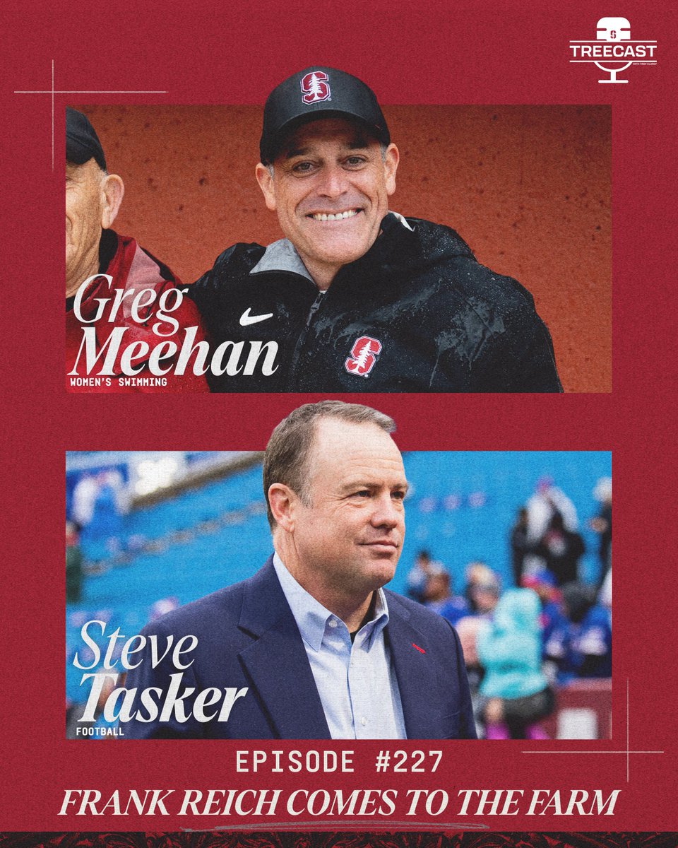 Stanford Cardinal ๐ฒ๐ค (@gostanford) on Twitter photo new TreeCast available! ๐ฒ๐ง๐ฒ
๐ <a href="/SteveTasker89/">Steve Tasker</a> tells us what Stanford is getting in Frank Reich, interim head coach of <a href="/StanfordFball/">Stanford Football</a>
๐โโ๏ธ <a href="/stanfordwswim/">Stanford Women's Swim/Dive</a>'s Greg Meehan talks through the second place finish at NCAAs
๐ ยป gostanford.com/treecast227 new TreeCast available! ๐ฒ๐ง๐ฒ
๐ <a href="/SteveTasker89/">Steve Tasker</a> tells us what Stanford is getting in Frank Reich, interim head coach of <a href="/StanfordFball/">Stanford Football</a>
๐โโ๏ธ <a href="/stanfordwswim/">Stanford Women's Swim/Dive</a>'s Greg Meehan talks through the second place finish at NCAAs
๐ ยป gostanford.com/treecast227