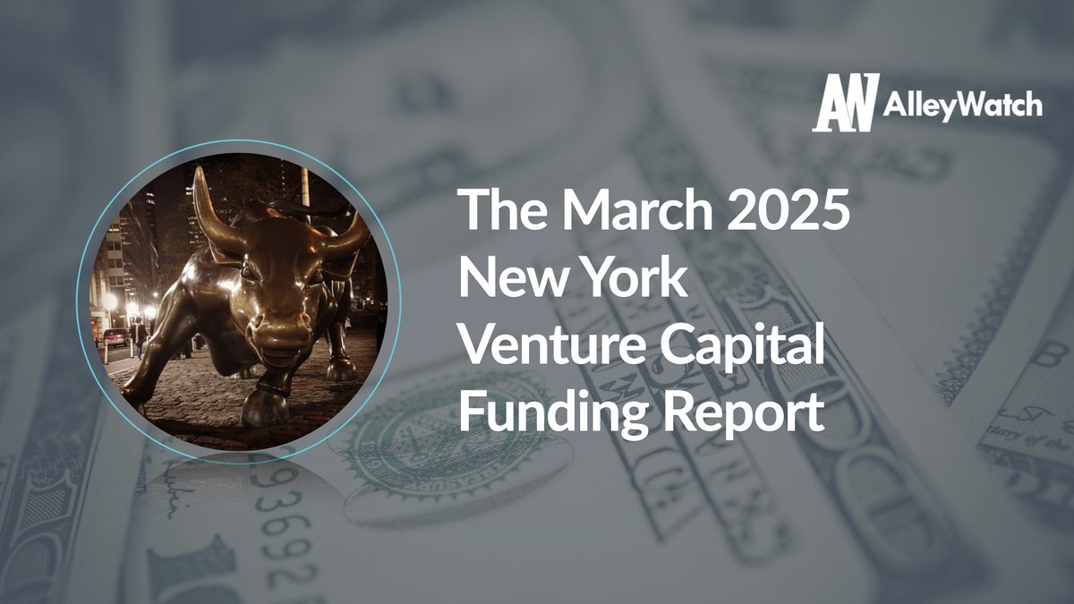 AlleyWatch (@alleywatch) on Twitter photo NYC startup funding increased by 14.3% in March 2025 compared to the previous month  
alleywatch.com/2025/04/new-yo… #nyctech #venturecapital NYC startup funding increased by 14.3% in March 2025 compared to the previous month  
alleywatch.com/2025/04/new-yo… #nyctech #venturecapital