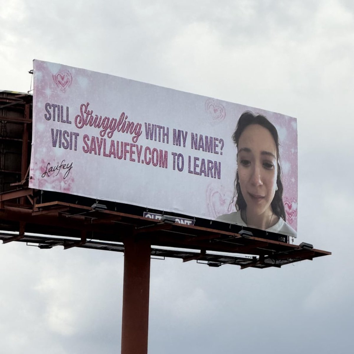 Billboard spotted for Laufey’s Coachella performance.