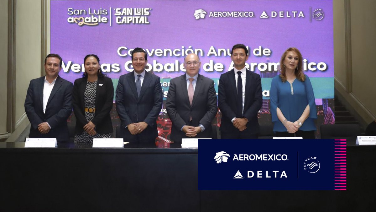 ¡Ya estamos alistando las maletas porque muy pronto Atlanta estará más cerca de San Luis Potosí! 🧳✈️ Hoy, en conjunto con <a href="/SLPMunicipio/">Gobierno de la Capital SLP</a>, celebramos en conferencia de prensa la próxima inauguración de nuestra ruta San Luis Potosí – Atlanta, que contará con un vuelo diario a
